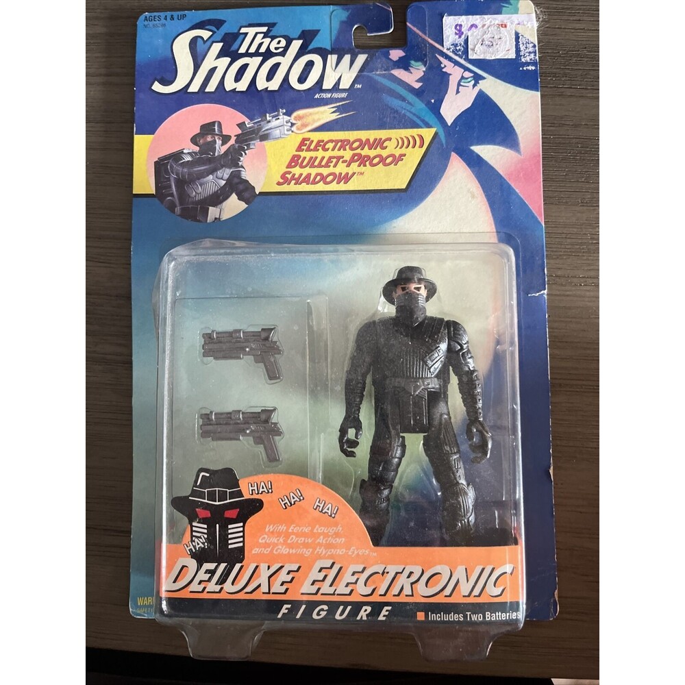 Kenner 1994 The Shadow Electronic Bullet-Proof Shadow 5" Action Figure Sealed